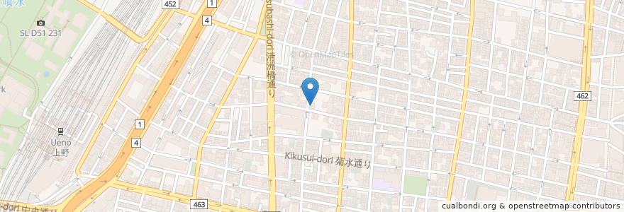 Mapa de ubicacion de 妙清寺 en 日本, 东京都/東京都, 台東区.
