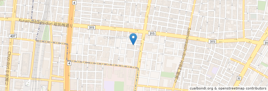 Mapa de ubicacion de 弁当 ポム en Japonya, 東京都, 台東区.