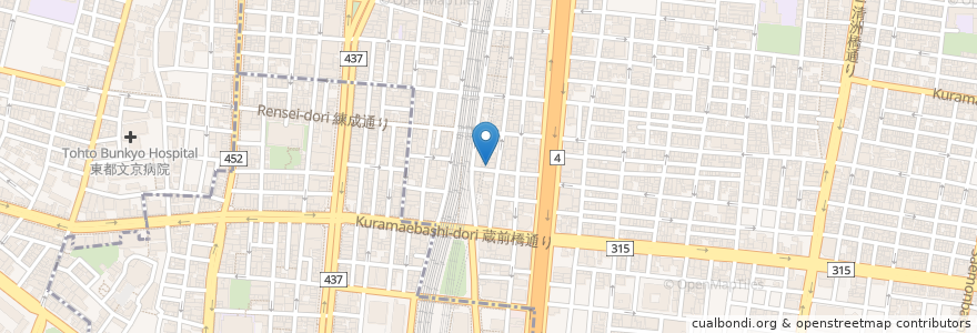 Mapa de ubicacion de どんべ en Japão, Tóquio.