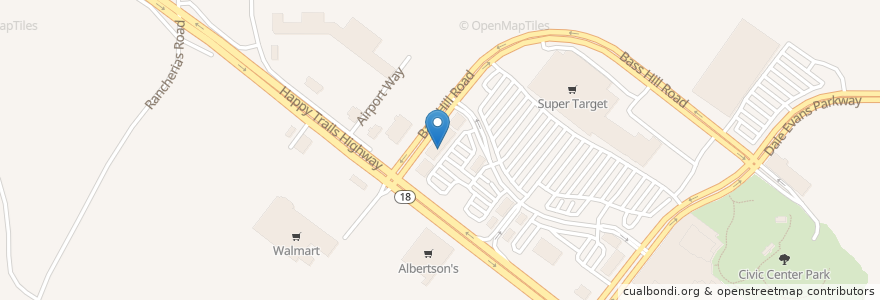 Mapa de ubicacion de The UPS Store en アメリカ合衆国, カリフォルニア州, San Bernardino County, Apple Valley.