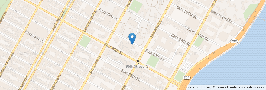 Mapa de ubicacion de MPG Parking en 美利坚合众国/美利堅合眾國, 纽约州 / 紐約州, 纽约, 纽约县, Manhattan, Manhattan Community Board 11.