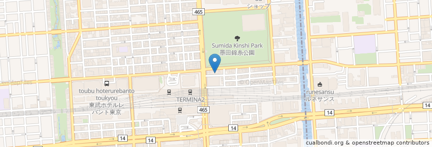 Mapa de ubicacion de Bar 自転車泥棒 en اليابان, 東京都.