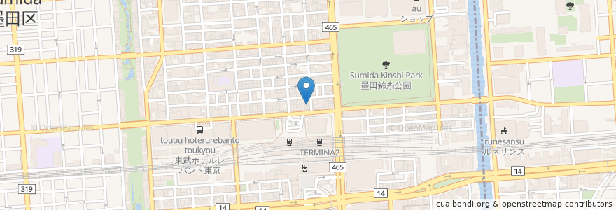 Mapa de ubicacion de 森眼科医院 en 日本, 東京都, 墨田区.