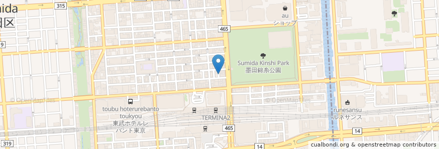 Mapa de ubicacion de ひょっとこ en Japonya, 東京都.