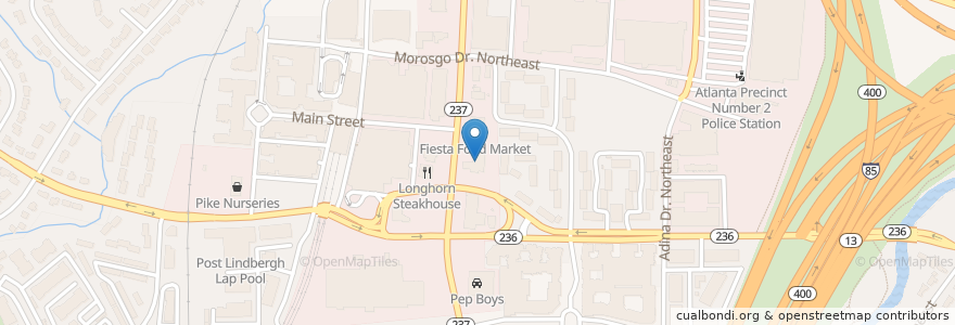 Mapa de ubicacion de Athena Bitcoin ATM en 美利坚合众国/美利堅合眾國, 喬治亞州, Fulton County, Atlanta.