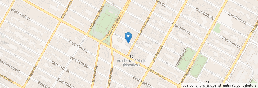Mapa de ubicacion de SideBAR en Vereinigte Staaten Von Amerika, New York, New York, New York County, Manhattan, Manhattan Community Board 5.