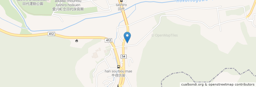Mapa de ubicacion de 琴平神社 en Japonya, 神奈川県, 愛甲郡, 愛川町.