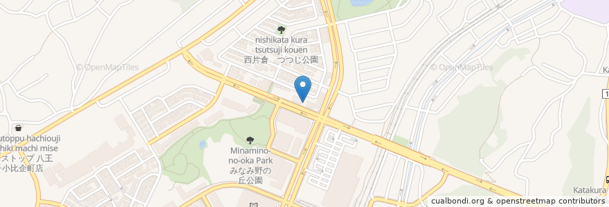 Mapa de ubicacion de マロン薬局 en 일본, 도쿄도, 八王子市.