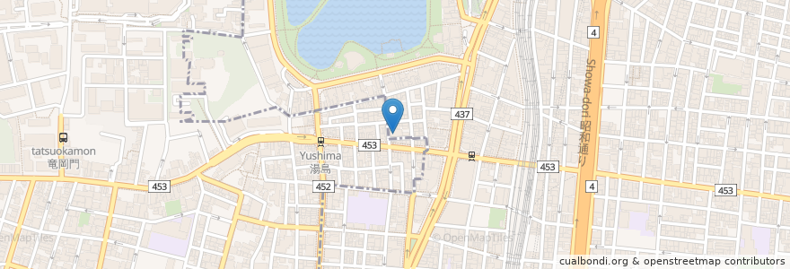 Mapa de ubicacion de トレビアン en 日本, 東京都, 台東区.