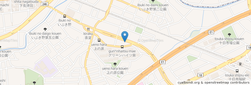 Mapa de ubicacion de ピザハット en Japón, Prefectura De Kanagawa, Yokohama, 緑区.