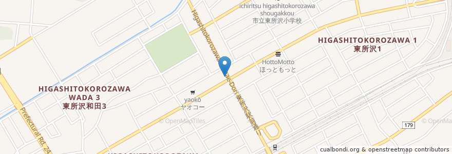 Mapa de ubicacion de キッチンキング en Japan, 埼玉県, 所沢市.