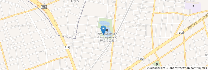 Mapa de ubicacion de ボートのりば en Japonya, 東京都, 目黒区.