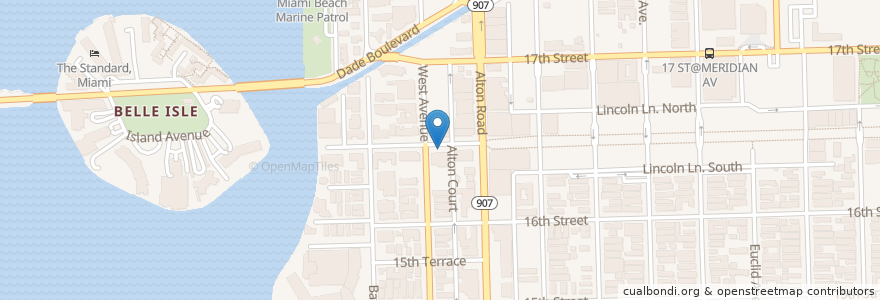 Mapa de ubicacion de CitiBike en États-Unis D'Amérique, Floride, Comté De Miami-Dade, Miami Beach.