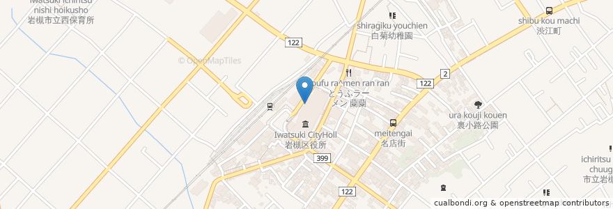 Mapa de ubicacion de サイゼリヤ en ژاپن, 埼玉県, さいたま市, 岩槻区.