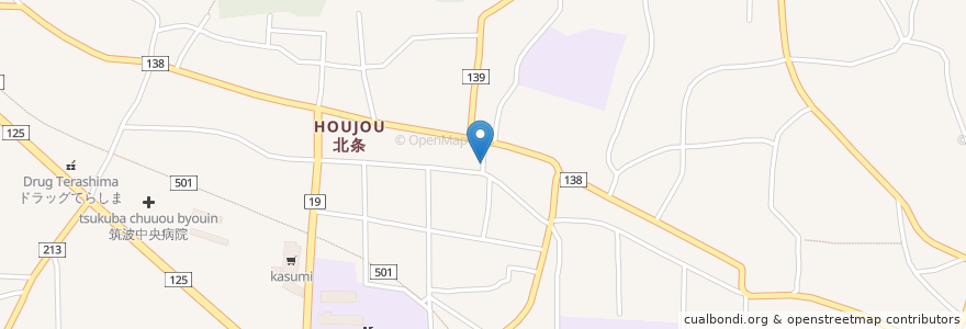 Mapa de ubicacion de 広瀬歯科医院 en 日本, 茨城県, 筑波市.