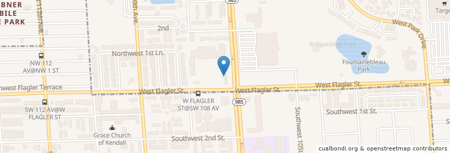 Mapa de ubicacion de Athena Bitcoin ATM en アメリカ合衆国, フロリダ州, マイアミ・デイド郡.
