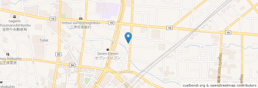 Mapa de ubicacion de 焼肉 290 en Япония, Нагано, 長野市.