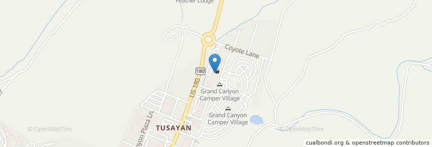 Mapa de ubicacion de Starbucks en ایالات متحده آمریکا, آریزونا, Coconino County, Tusayan.