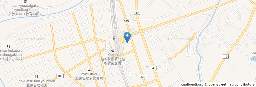Mapa de ubicacion de マクドナルド en 日本, 埼玉县, 越谷市.