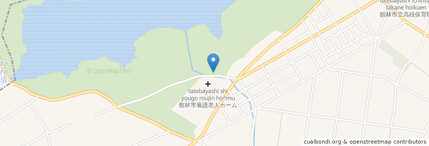 Mapa de ubicacion de 成島東駐車場 en Japan, 群馬県, 館林市.