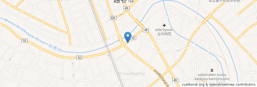 Mapa de ubicacion de 桃木診療所 en 日本, 埼玉県, 越谷市.