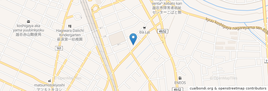 Mapa de ubicacion de ラー麺専門店 こしがや en اليابان, 埼玉県, 越谷市.
