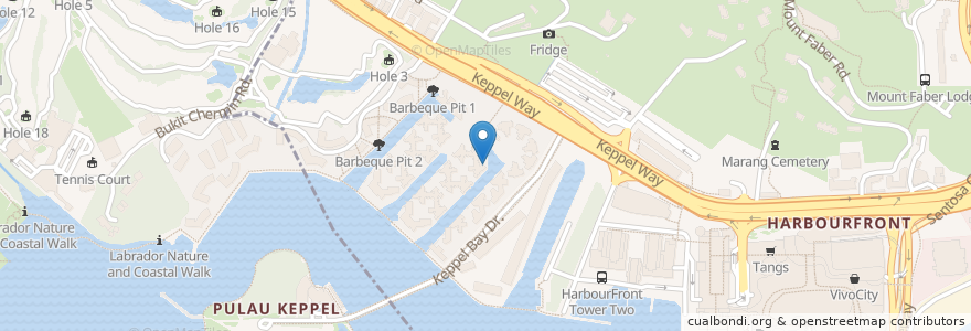 Mapa de ubicacion de BBQ 3 en سنگاپور, Southwest.