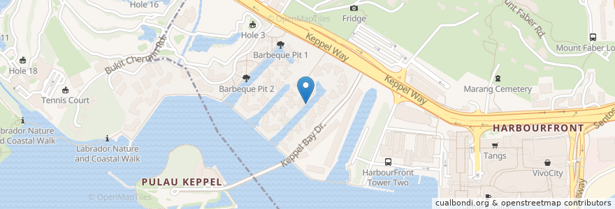 Mapa de ubicacion de Pavilion 2 en シンガポール, Southwest.