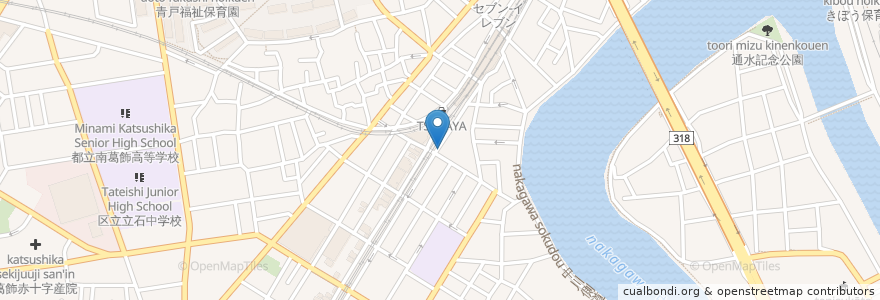 Mapa de ubicacion de せき歯科 en 日本, 东京都/東京都, 葛飾区.
