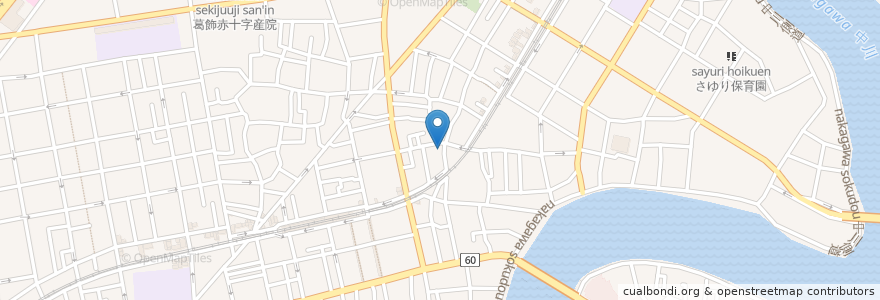 Mapa de ubicacion de 一樹寺 en 日本, 東京都, 葛飾区.
