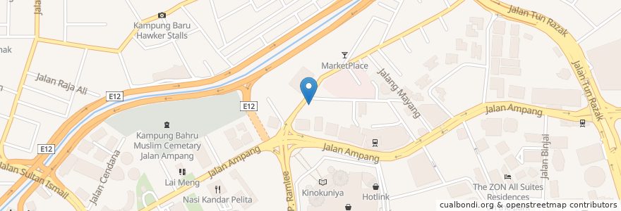 Mapa de ubicacion de Canopy bar & lounge en Malaysia, Selangor, Kuala Lumpur.