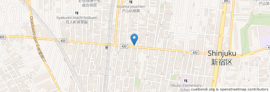 Mapa de ubicacion de POPOホットク en Japon, Tokyo, Shinjuku.