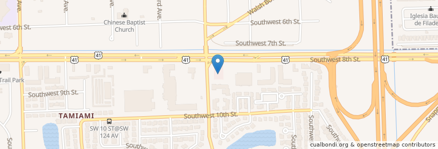 Mapa de ubicacion de CVS en Amerika Syarikat, Florida, Miami-Dade County.