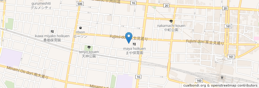 Mapa de ubicacion de 妙経寺 en Japonya, 東京都, 八王子市.