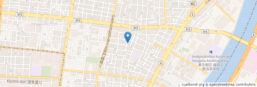 Mapa de ubicacion de マイスクール en Japón, Tokio, Taito.