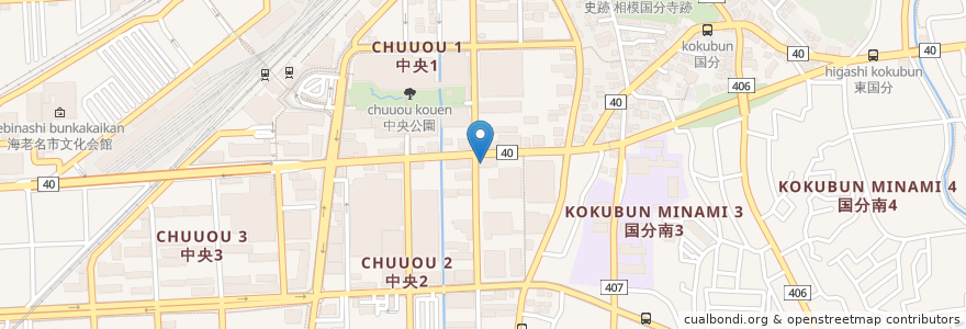 Mapa de ubicacion de ひさご en Japão, 神奈川県, 海老名市.
