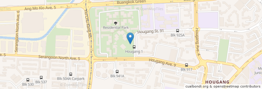 Mapa de ubicacion de KOPITIAM en Singapura, Northeast.