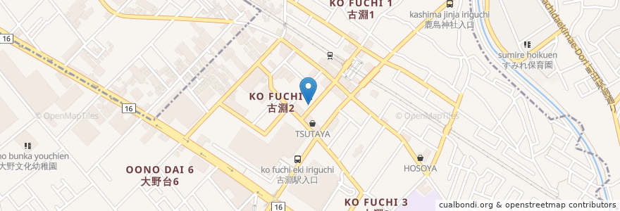 Mapa de ubicacion de とろけるハンバーグ福よし en Giappone, Prefettura Di Kanagawa, 相模原市, 南区.
