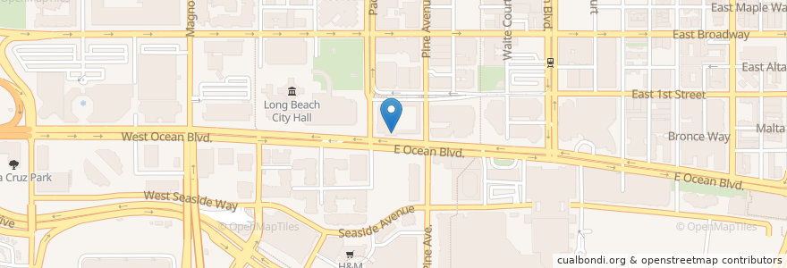 Mapa de ubicacion de Enterprise en United States, California, Los Angeles County, Long Beach.