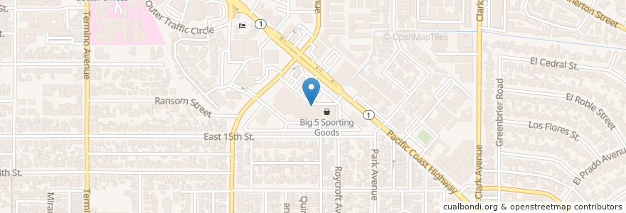 Mapa de ubicacion de Lee's Sandwiches en United States, California, Los Angeles County, Long Beach.