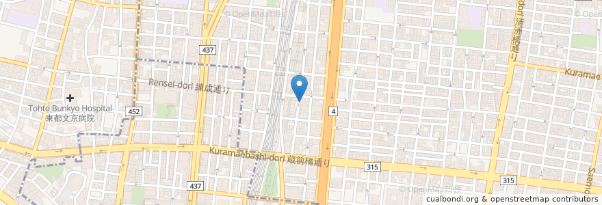 Mapa de ubicacion de 酒処 きみひら en 日本, 東京都, 台東区.