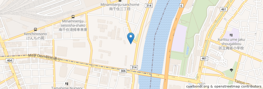 Mapa de ubicacion de 石浜神社 en Japan, Tokyo.