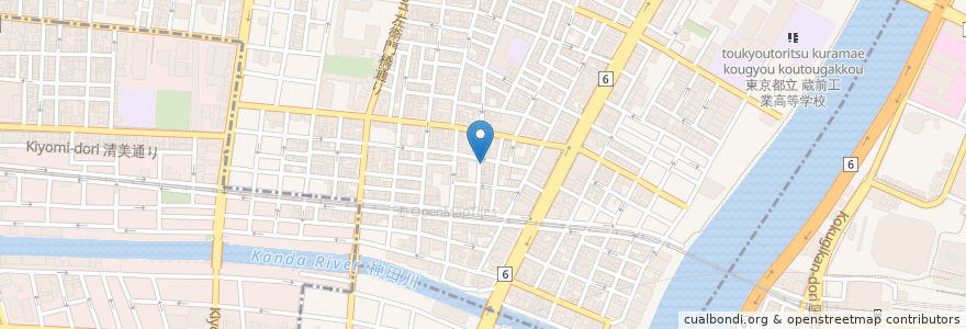 Mapa de ubicacion de 浅草橋焼餃子 en Japonya, 東京都, 台東区.