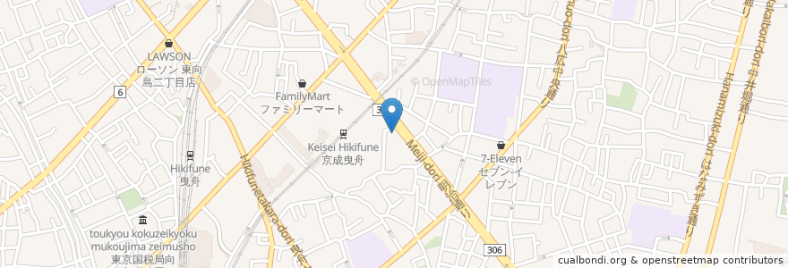 Mapa de ubicacion de サイゼリヤ en 日本, 東京都, 墨田区.