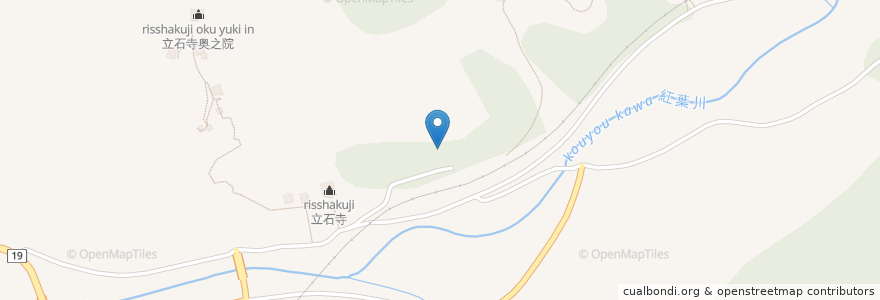 Mapa de ubicacion de Pet cemetery en Japonya, 山形県, 山形市.