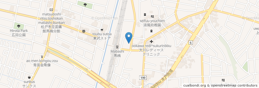 Mapa de ubicacion de あんびる歯科医院 en ژاپن, 千葉県, 松戸市.