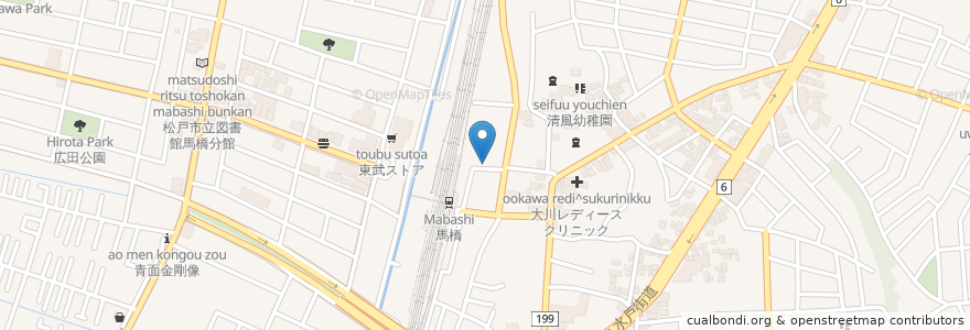 Mapa de ubicacion de BEAGLE en 日本, 千葉県, 松戸市.