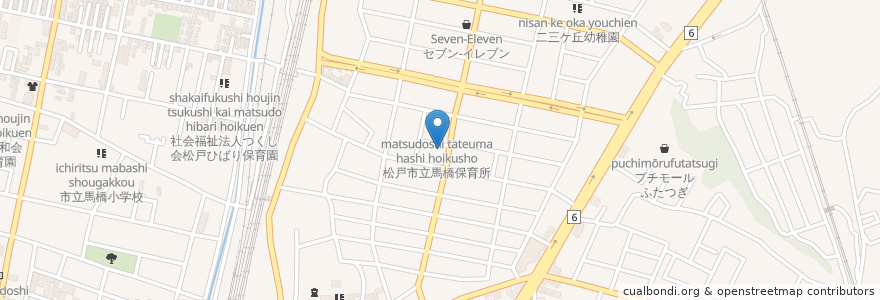 Mapa de ubicacion de 兒玉医院 en 일본, 지바현, 松戸市.