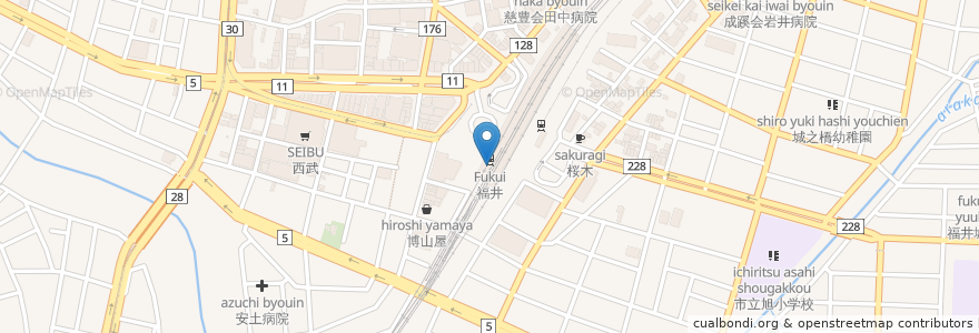 Mapa de ubicacion de 八兆屋 en Japonya, 福井県, 福井市.