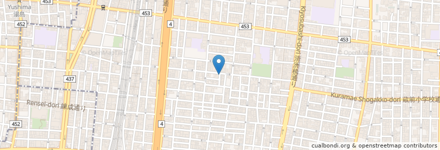 Mapa de ubicacion de コカ・コーラ en Japonya, 東京都, 台東区.